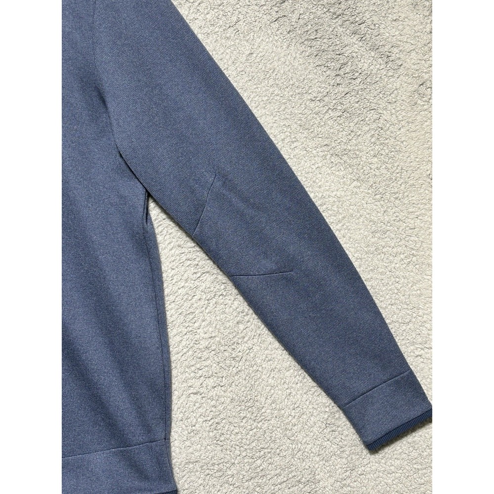Under Armour Golf 1/4 Snap Pullover Sweater Mens M Blue Storm Coldgear - Picture 4 of 13